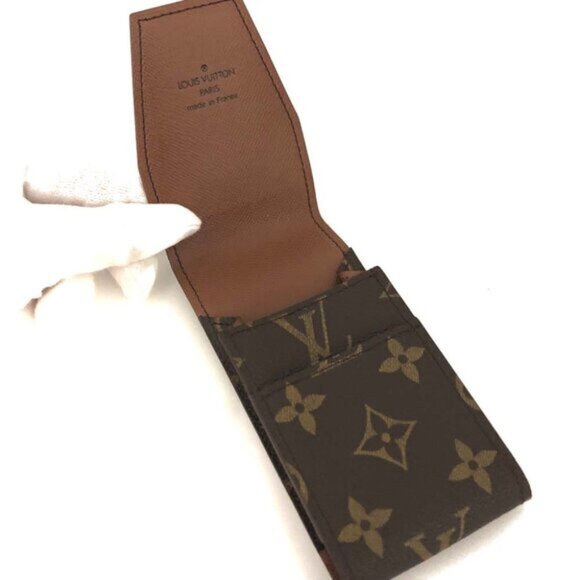 Authentic Louis Vuitton Monogram Cigarette Tobacco Case Brown LUX40-101125 - Picture 5 of 8